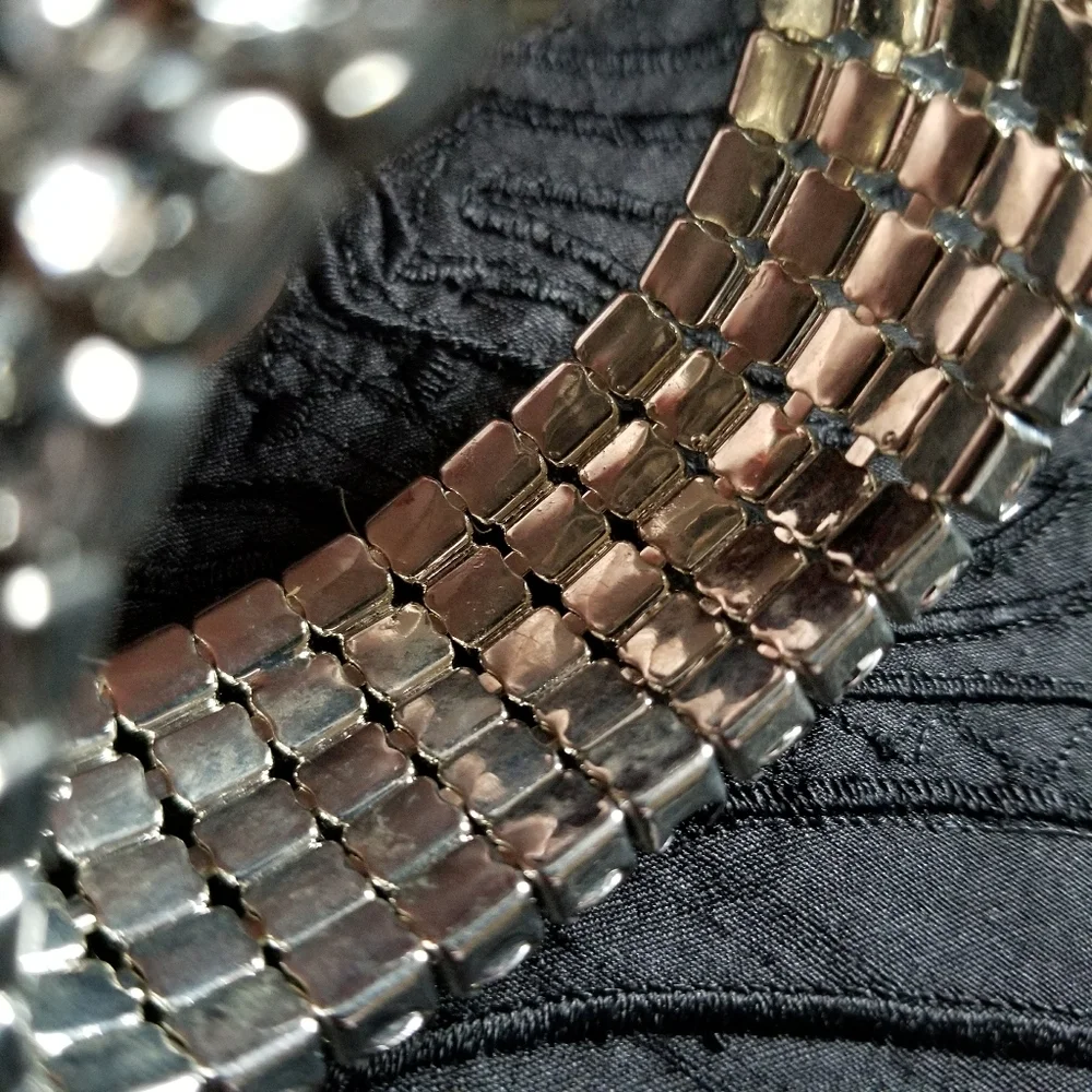 Sparkly bracelet diamante silver tone bracelet